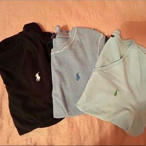 ralph lauren vneck + crew neck bundle!